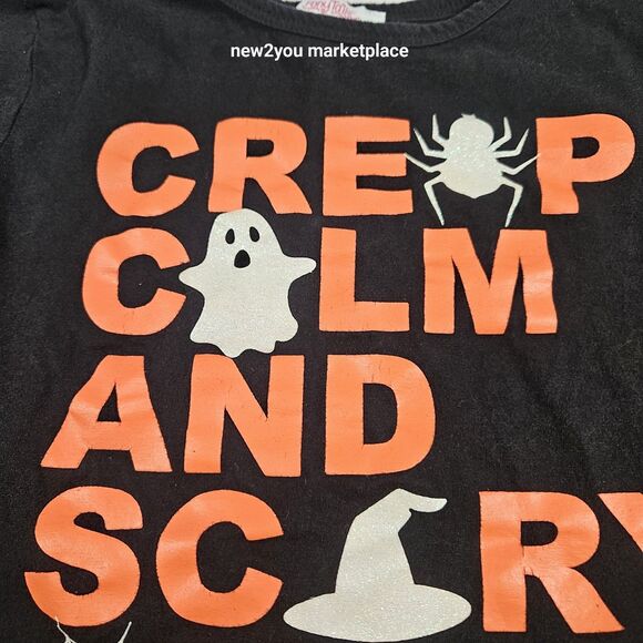 Girls Halloween long sleeve t shirt Large (L 14) spider, ghost, witch - Picture 8 of 8